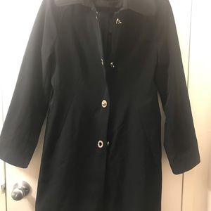 Anne Klein black trench coat